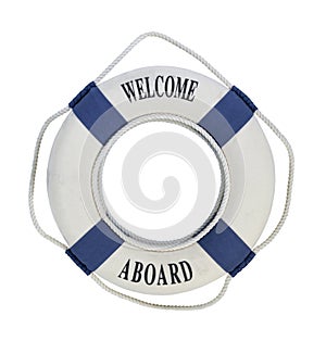 Welcome Aboard Life Preserver photo