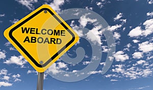 Welcome Aboard Sign photo