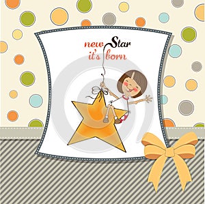 Welcome baby card