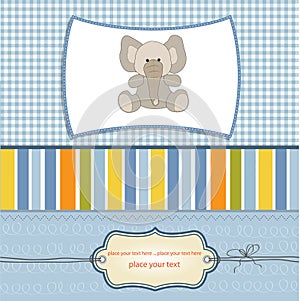 Welcome baby card
