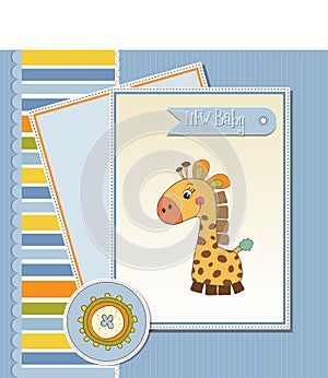 Welcome baby card