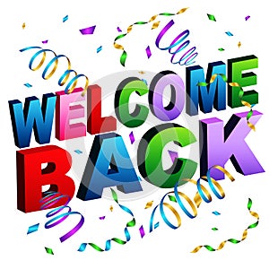 Welcome Back Message
