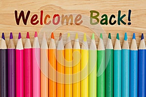 Welcome back message