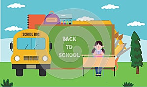 Welcome back to school background