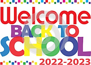 Welcome Back to School Colorful Banner