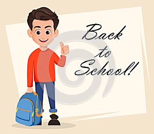 Welcome Back to School greeting card