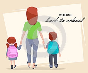 Welcome Back to School poster or flyer