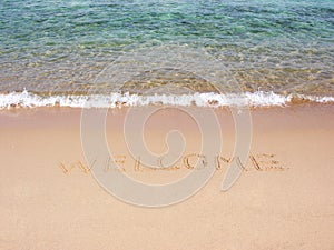 Welcome on beach
