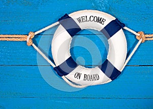 Welcome on board lifebuoy