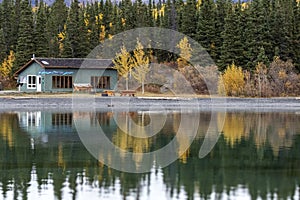 Welcome Center, Kathleen Lake, Kluane National Park and Reserve.