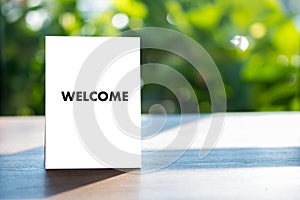 WELCOME Concept Communication Business open welcome to the team