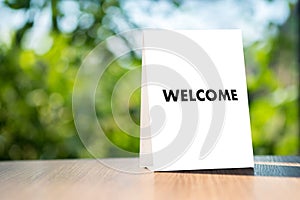 WELCOME Concept Communication Business open welcome to the team