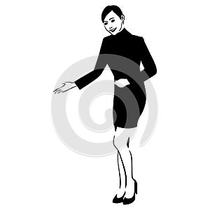 Welcome gesture EPS vector file