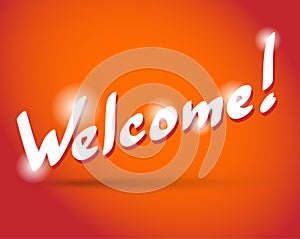 WELCOME hand lettering