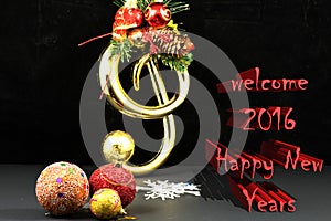 Welcome 2016 Happy New Years texture and background