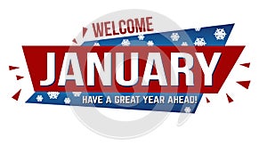 Welcome january banner design