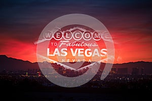 Welcome in Las Vegas Concept