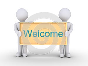 Welcome message