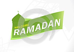 Welcome Ramadan greetings background.