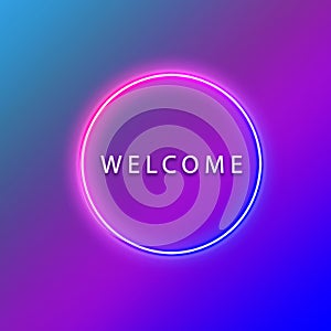 welcome screen or button