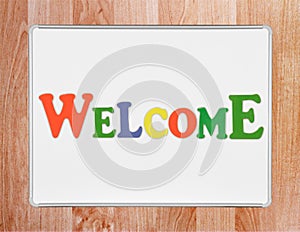 Welcome sign