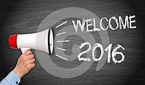 Welcome 2016 sign