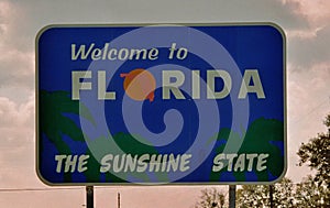Welcome Sign to the State of Florida