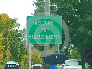 Welcome Signage to Massachusetts