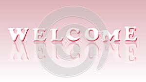 welcome text bounce mirror green screen pink