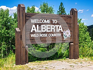 Welcome to Alberta sign