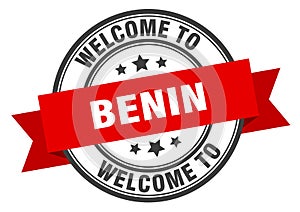 welcome to Benin. Welcome to Benin isolated stamp.