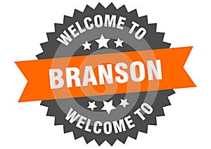 welcome to Branson. Welcome to Branson isolated sticker.