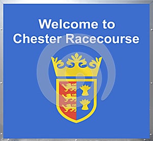 Welcome to Chester Racecourse sign