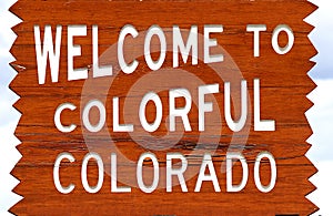 Welcome to Colorado sign.