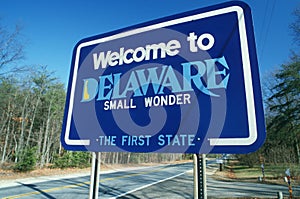 Welcome to Delaware Sign