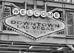 Welcome to Downtown Las Vegas sign in Fremont street