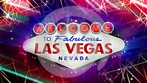 Welcome to Fabulous Las Vegas Nevada Sign (Loop)
