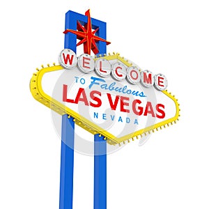 Welcome to Fabulous Las Vegas Sign Isolated