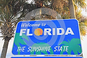 Welcome to Florida sign