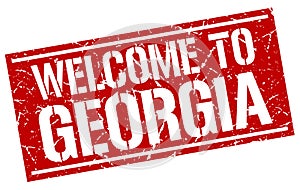 welcome to Georgia stamp