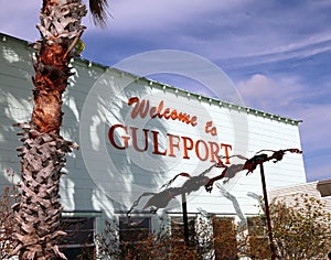 Welcome To Gulfport Sign