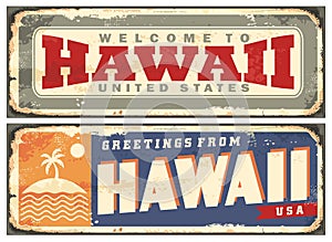 Welcome to Hawaii retro tin sign