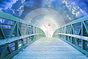 Welcome to heaven lord on bridge