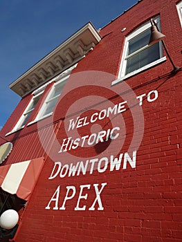 Welcome to Historic Downtown Apex, North Carolina