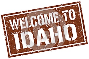 welcome to Idaho stamp