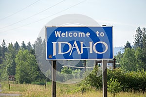 Welcome to idaho state highway sign