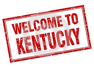 welcome to Kentucky stamp