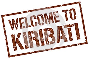 welcome to Kiribati stamp