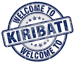 welcome to Kiribati stamp