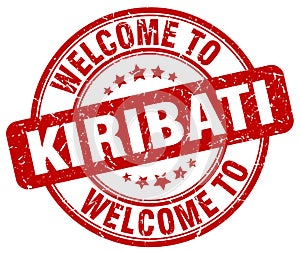 welcome to Kiribati stamp